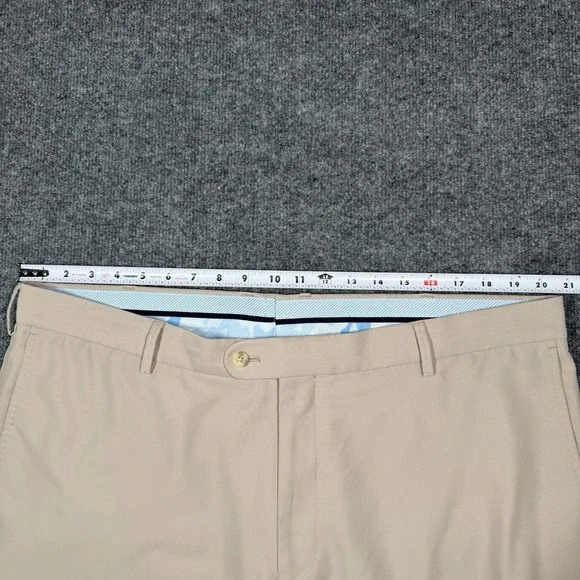 Peter Millar Pants Mens 42x30 Beige Khaki Crown Sport Pocket Golf Casual - Picture 3 of 10